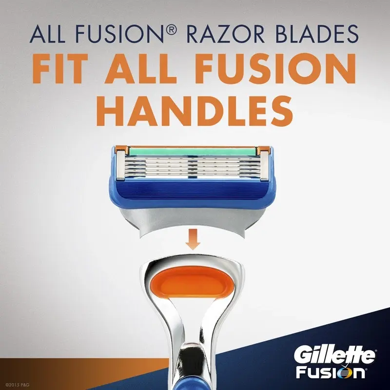 Gillette Fusion5 Razor Blades 4 Cartridges Refills, Shave Care