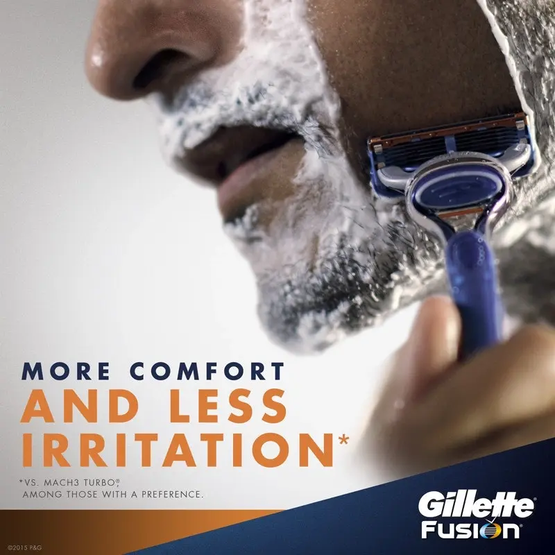 Gillette Fusion5 Razor Blades 4 Cartridges Refills, Shave Care