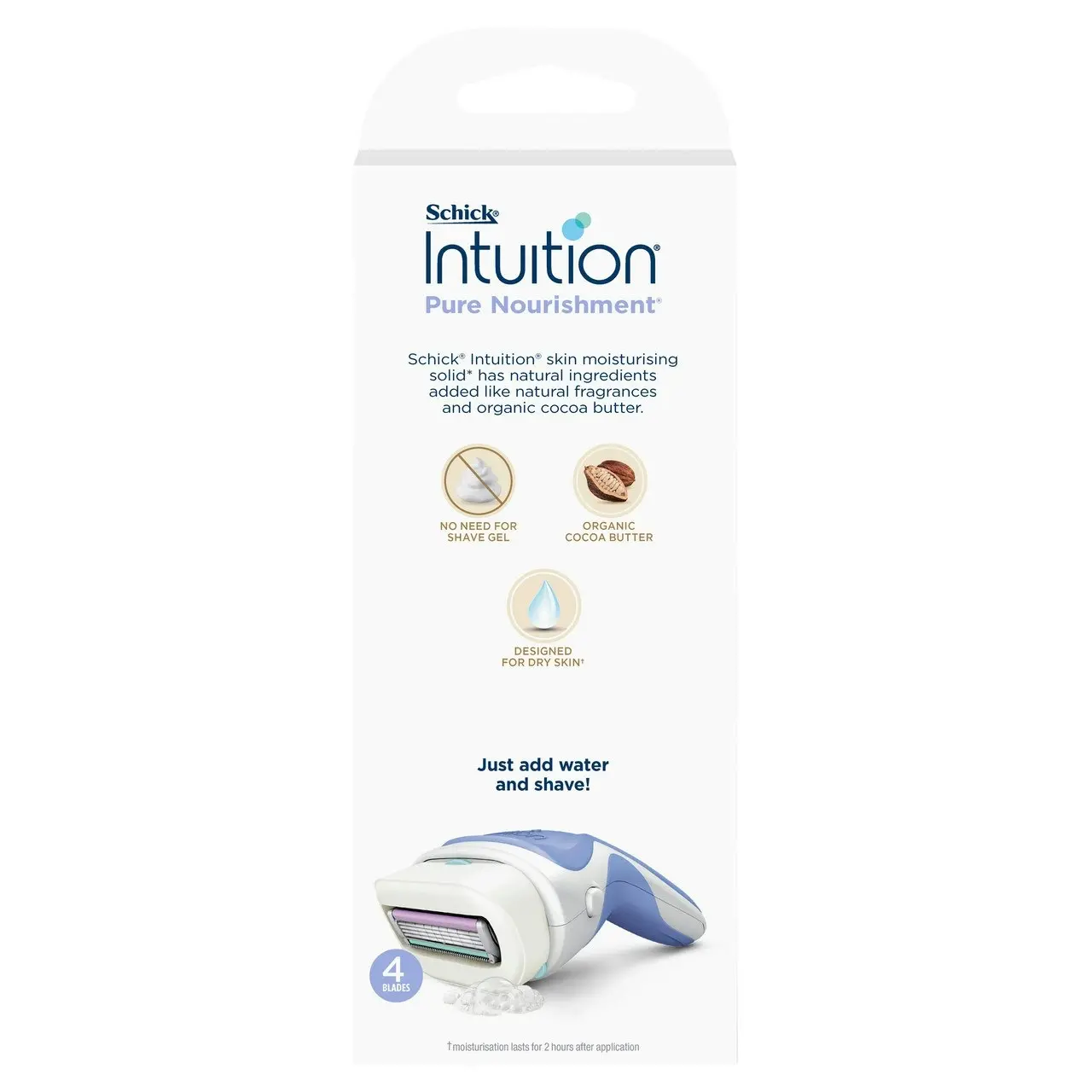 Schick Intuition Pure Nourishment Razor Kit 2pk