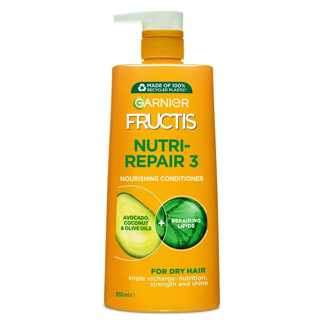 Garnier Fructis Nutri-Repair 3 Conditioner 850ml for Dry Hair