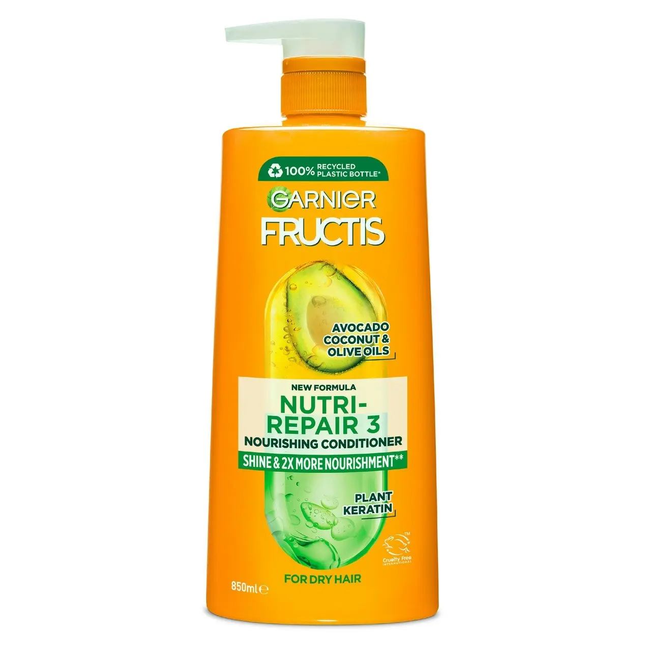 Garnier Fructis Nutri-Repair 3 Conditioner 850ml for Dry Hair