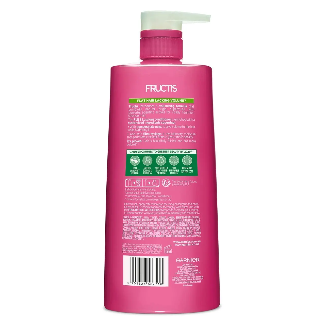 Garnier Fructis Full & Luscious Conditioner 850ml