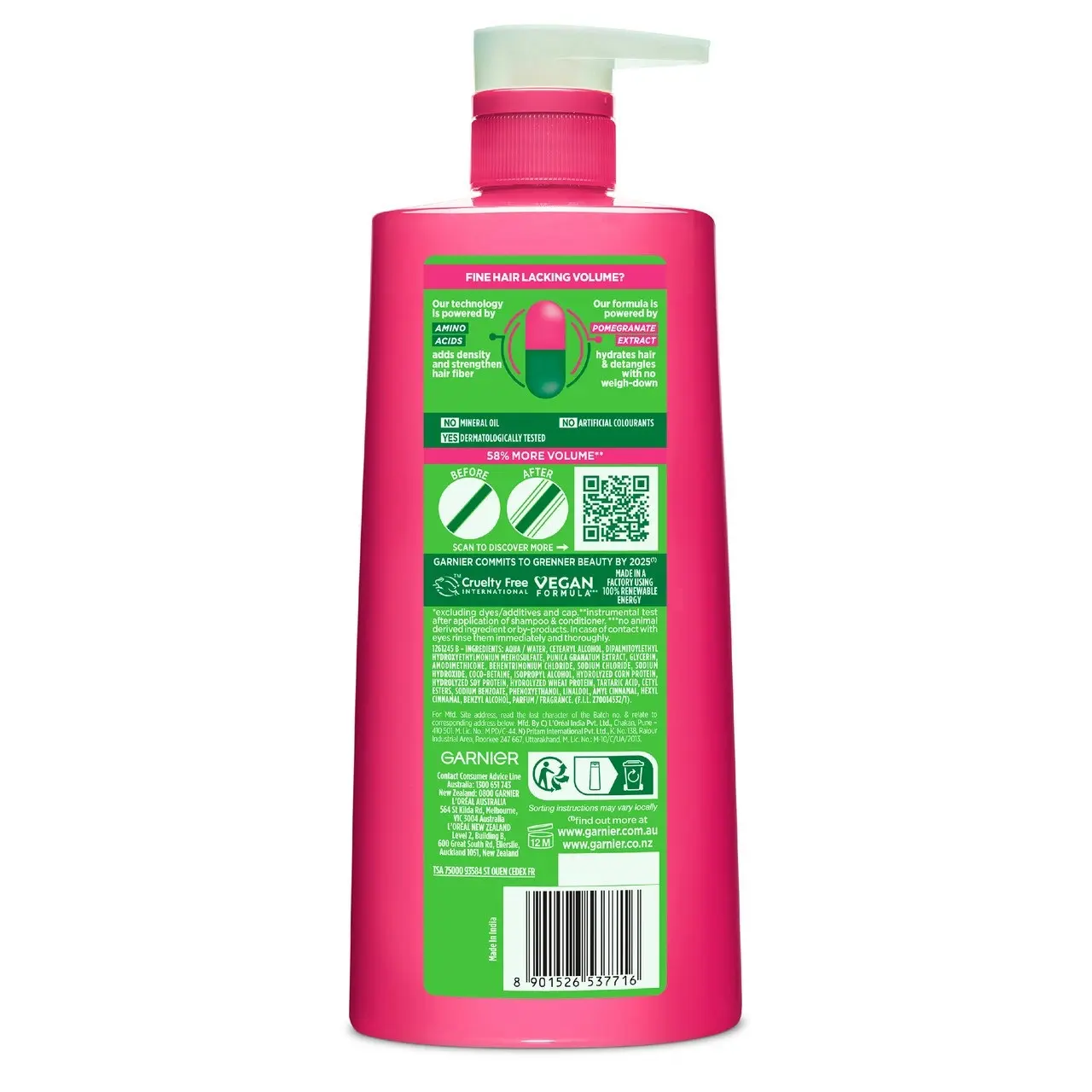 Garnier Fructis Full & Luscious Conditioner 850ml