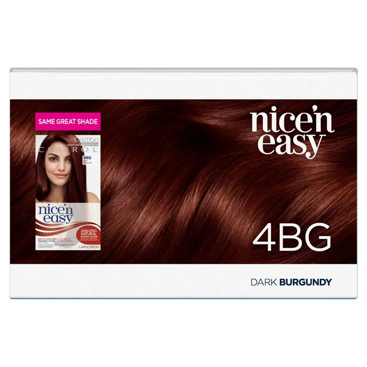 Clairol Nice 'N Easy 4BG Natural Burgundy Permanent Hair Colour