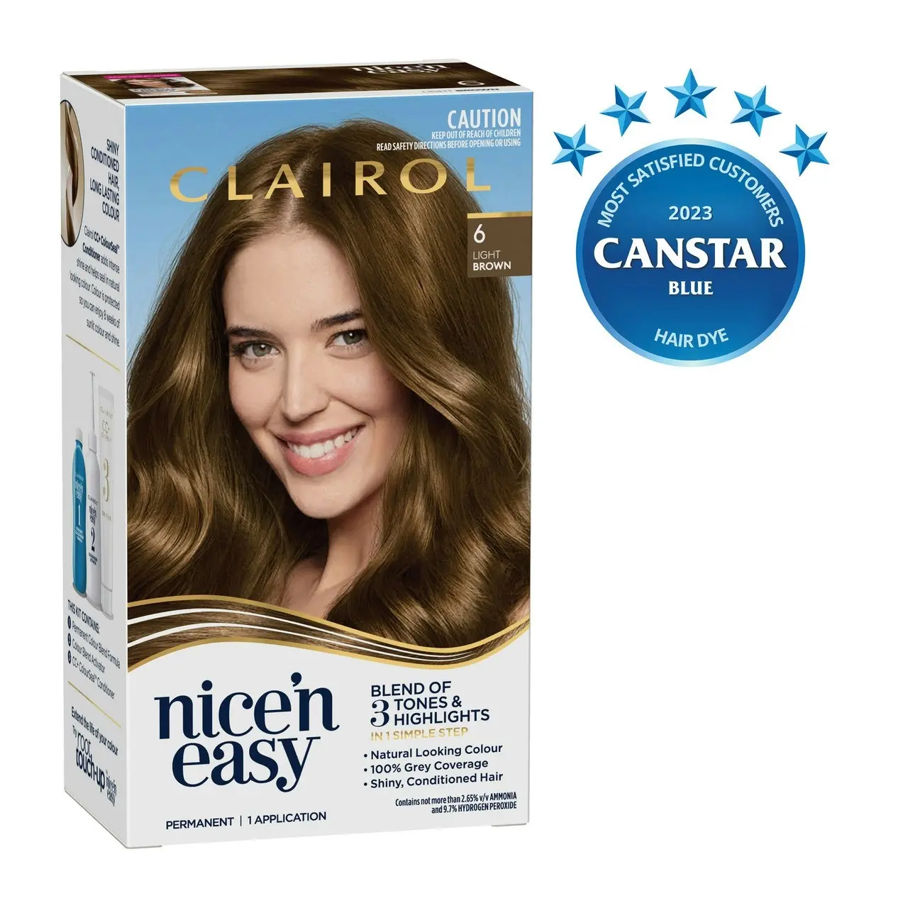 Clairol Nice 'N Easy 6 Natural Light Brown Permanent Hair Colour