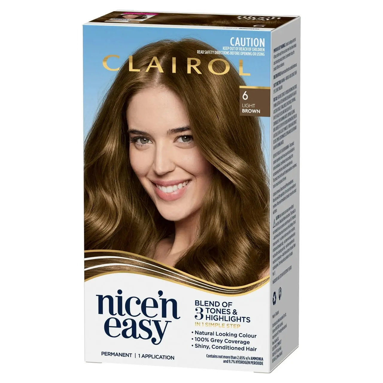 Clairol Nice 'N Easy 6 Natural Light Brown Permanent Hair Colour