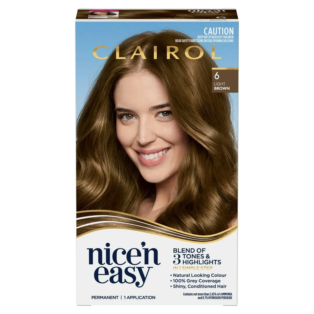 Clairol Nice 'N Easy 6 Natural Light Brown Permanent Hair Colour