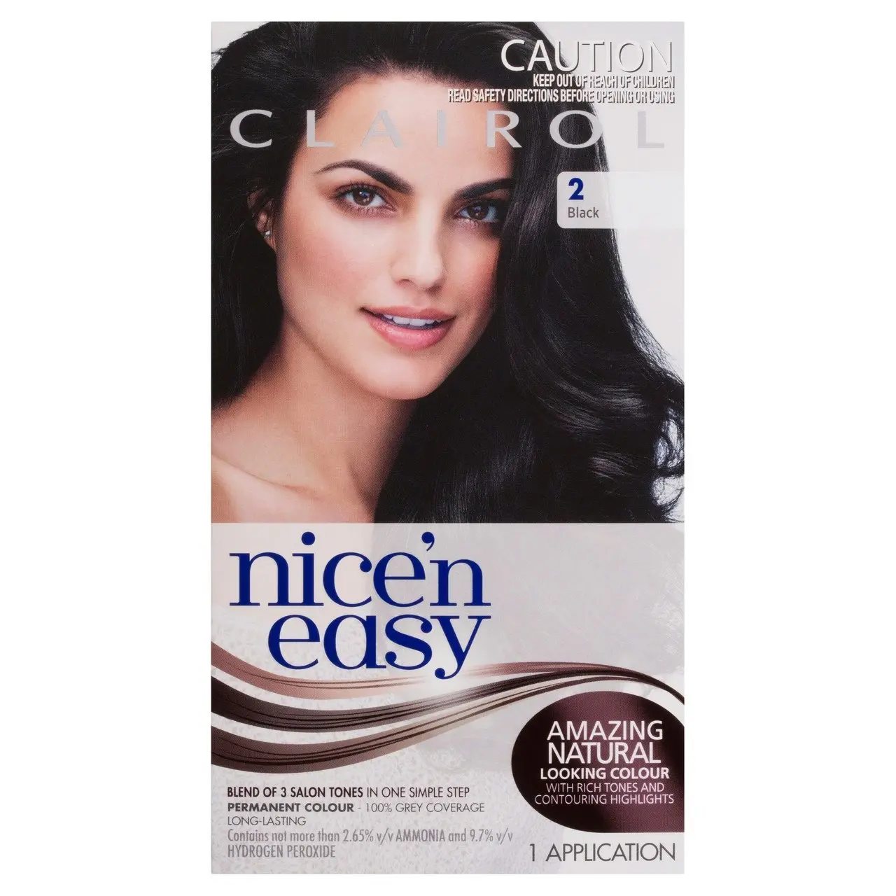 Clairol Nice 'N Easy 2 Natural Black Permanent Hair Colour