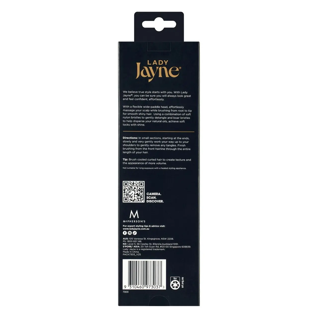 Lady Jayne Paddle Brush