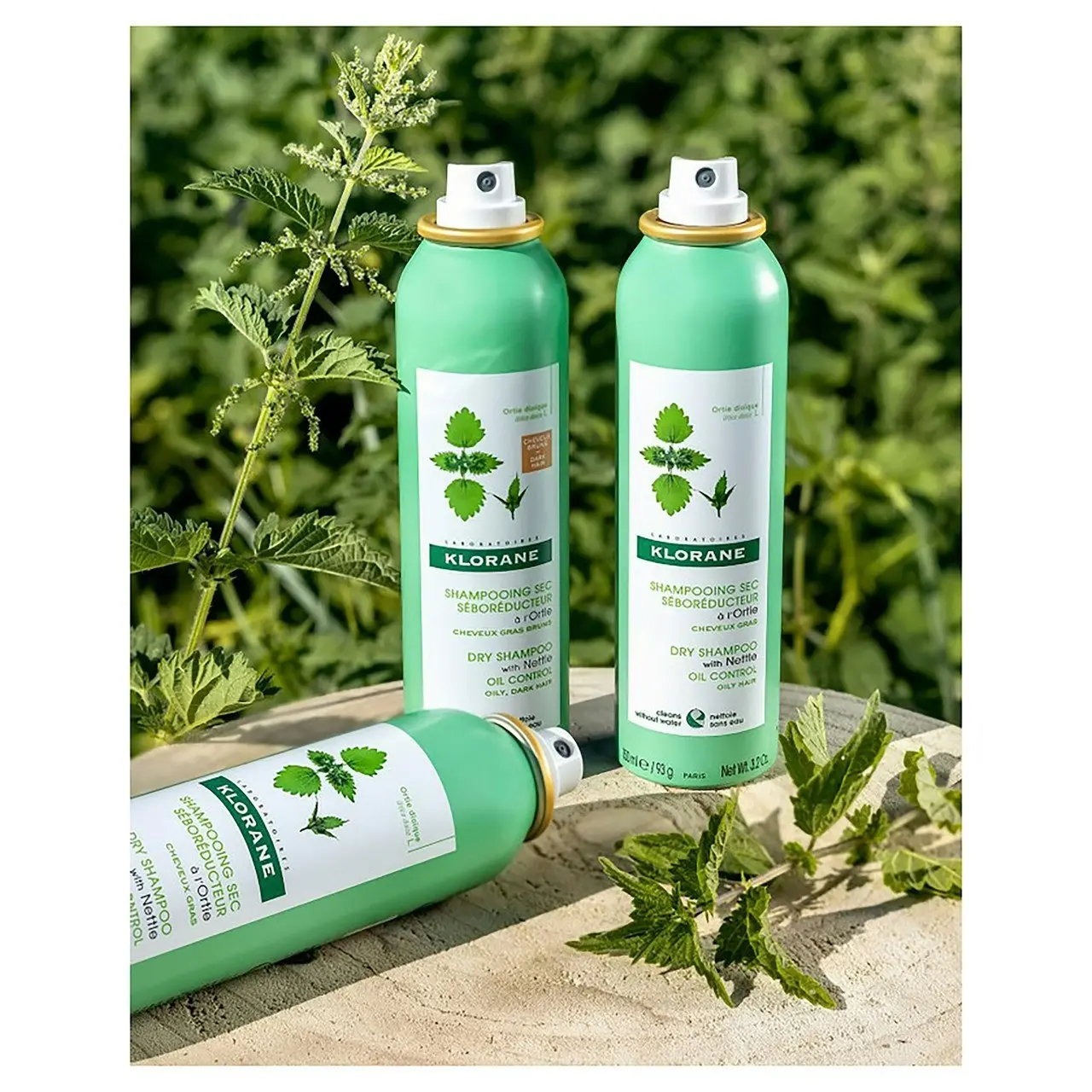 Klorane Nettle Tinted Dry Shampoo 150ml - Oily Hair