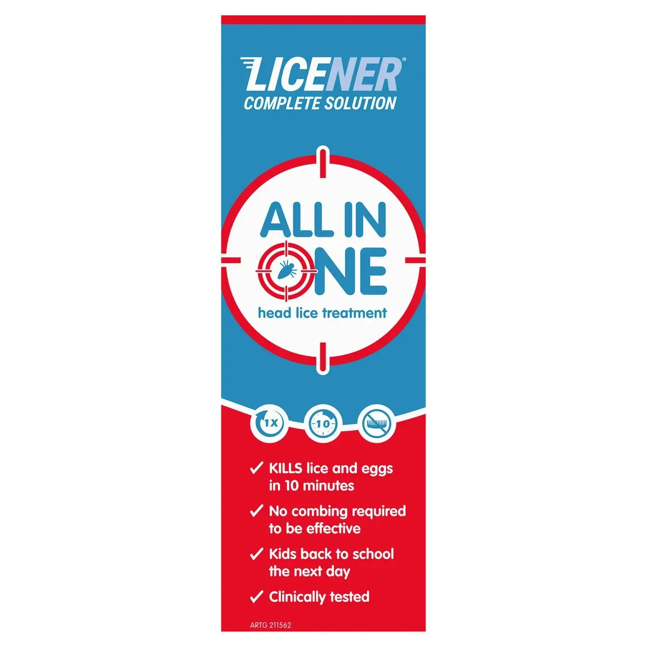 Licener All In One Head Lice Treatment 100mL