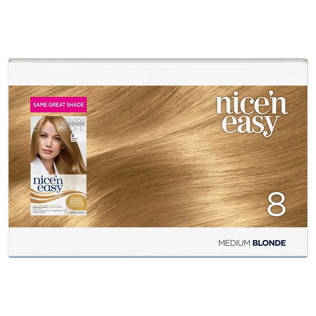 Clairol Nice 'N Easy 8 Medium Blonde Permanent Hair Colour