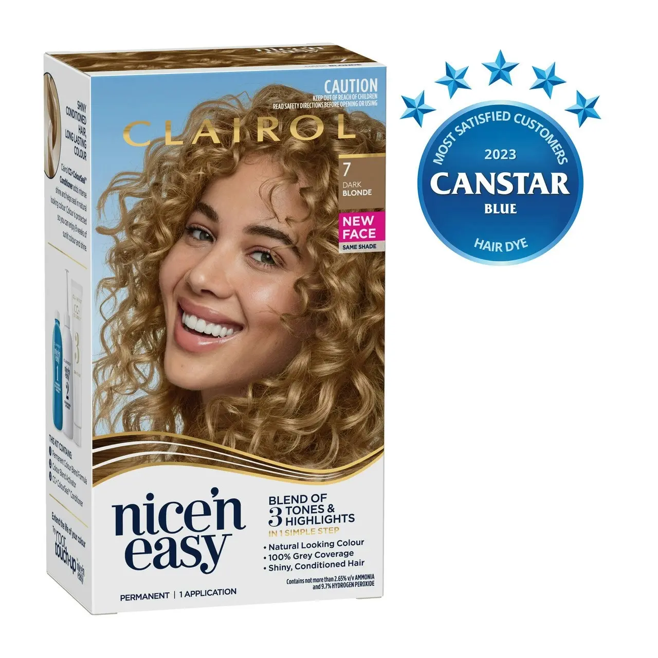 Clairol Nice 'N Easy 7 Natural Dark Blonde Permanent Hair Colour