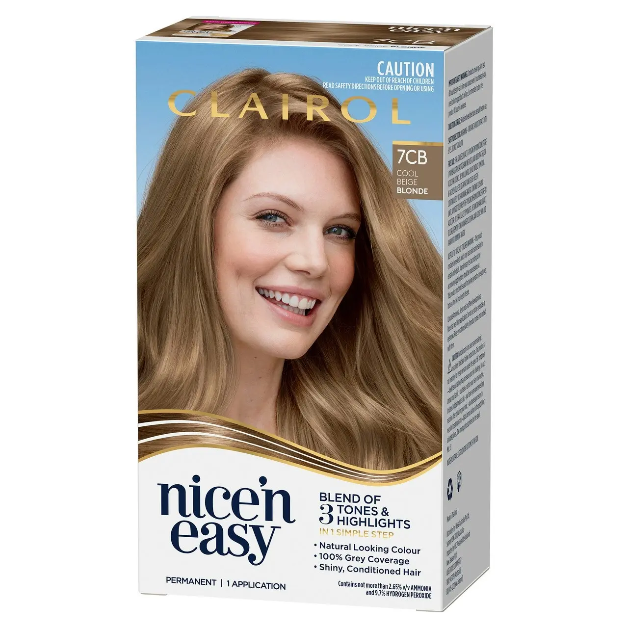 Clairol Nice 'N Easy 7CB Natural Dark Champagne Blonde Permanent Hair Colour