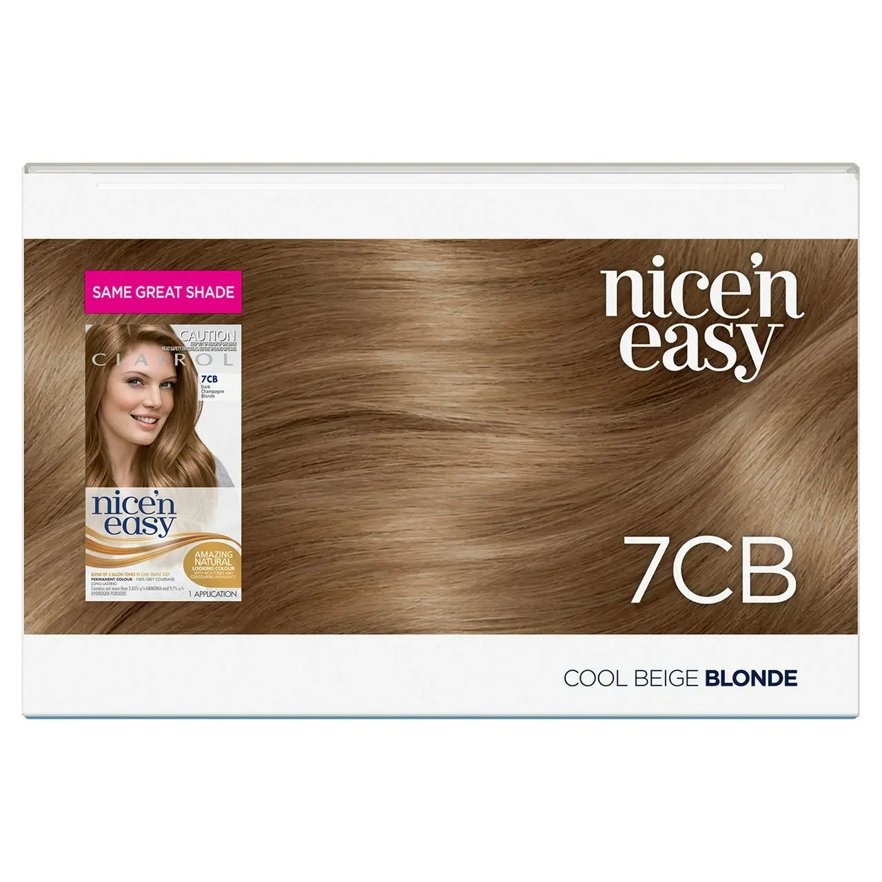 Clairol Nice 'N Easy 7CB Natural Dark Champagne Blonde Permanent Hair Colour