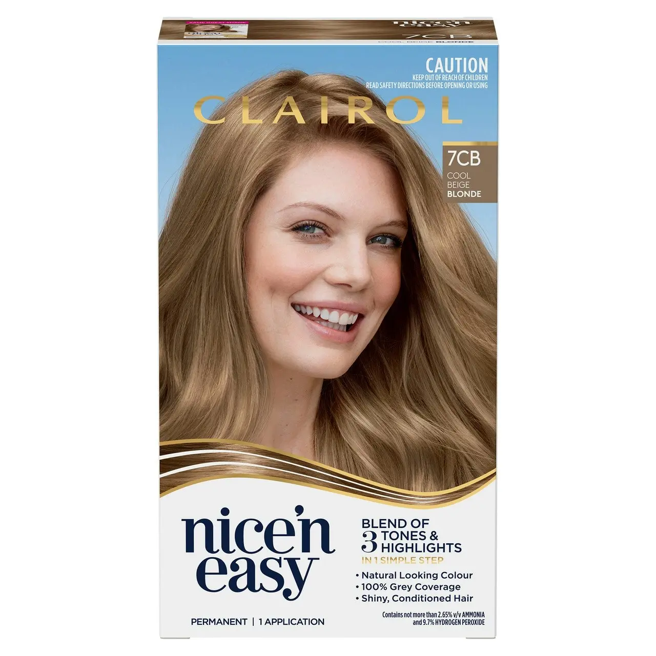 Clairol Nice 'N Easy 7CB Natural Dark Champagne Blonde Permanent Hair Colour