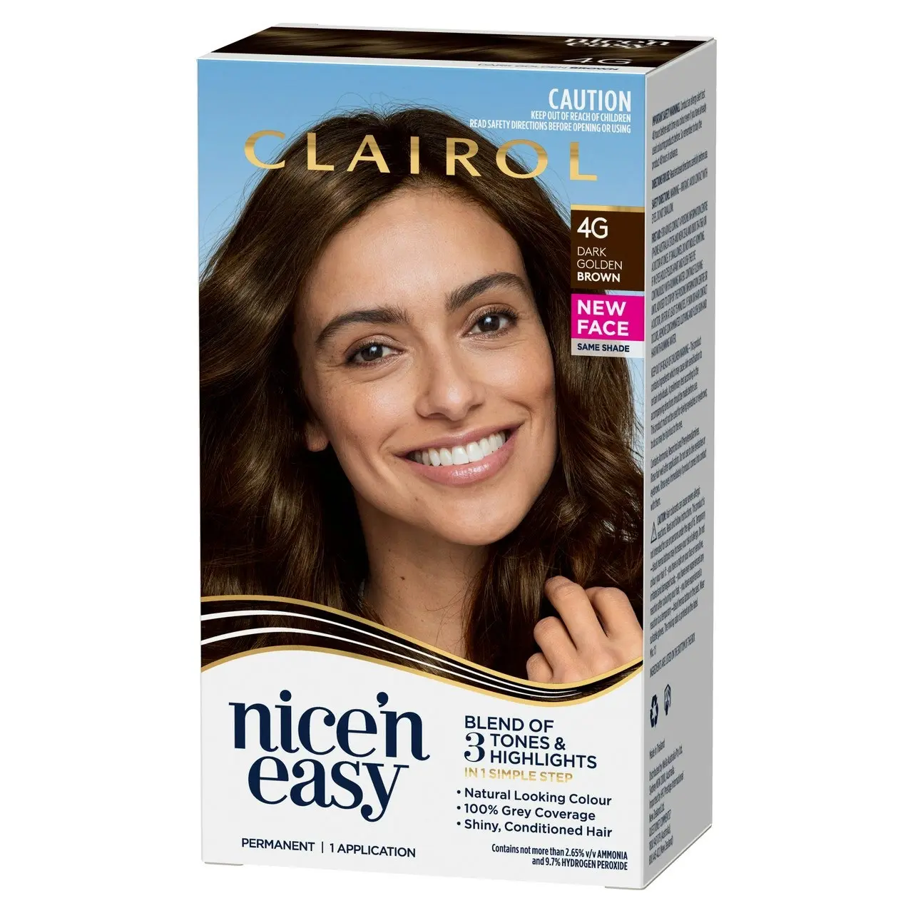 Clairol Nice 'N Easy 4G Natural Dark Golden Brown Permanent Hair Colour