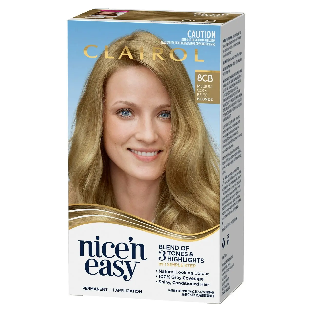 Clairol Nice 'N Easy 8CB Medium Champagne Blonde Permanent Hair Colour