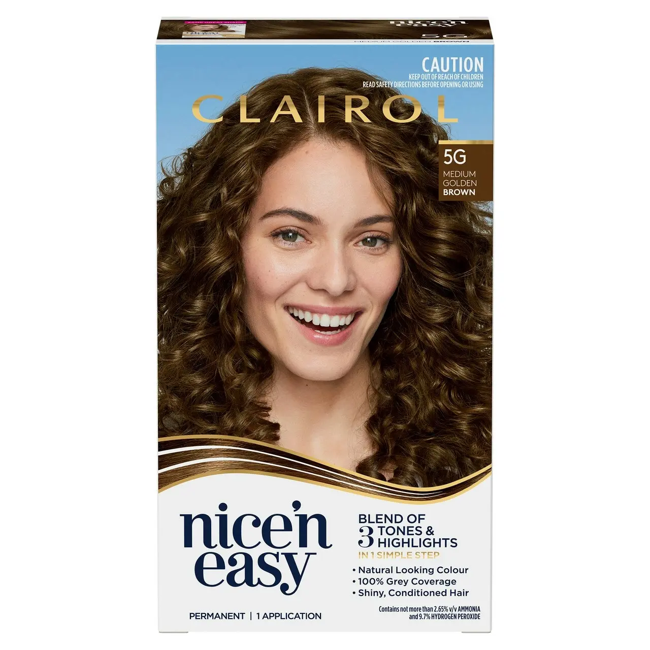 Clairol Nice 'N Easy 5G Natural Medium Golden Brown Permanent Hair Colour