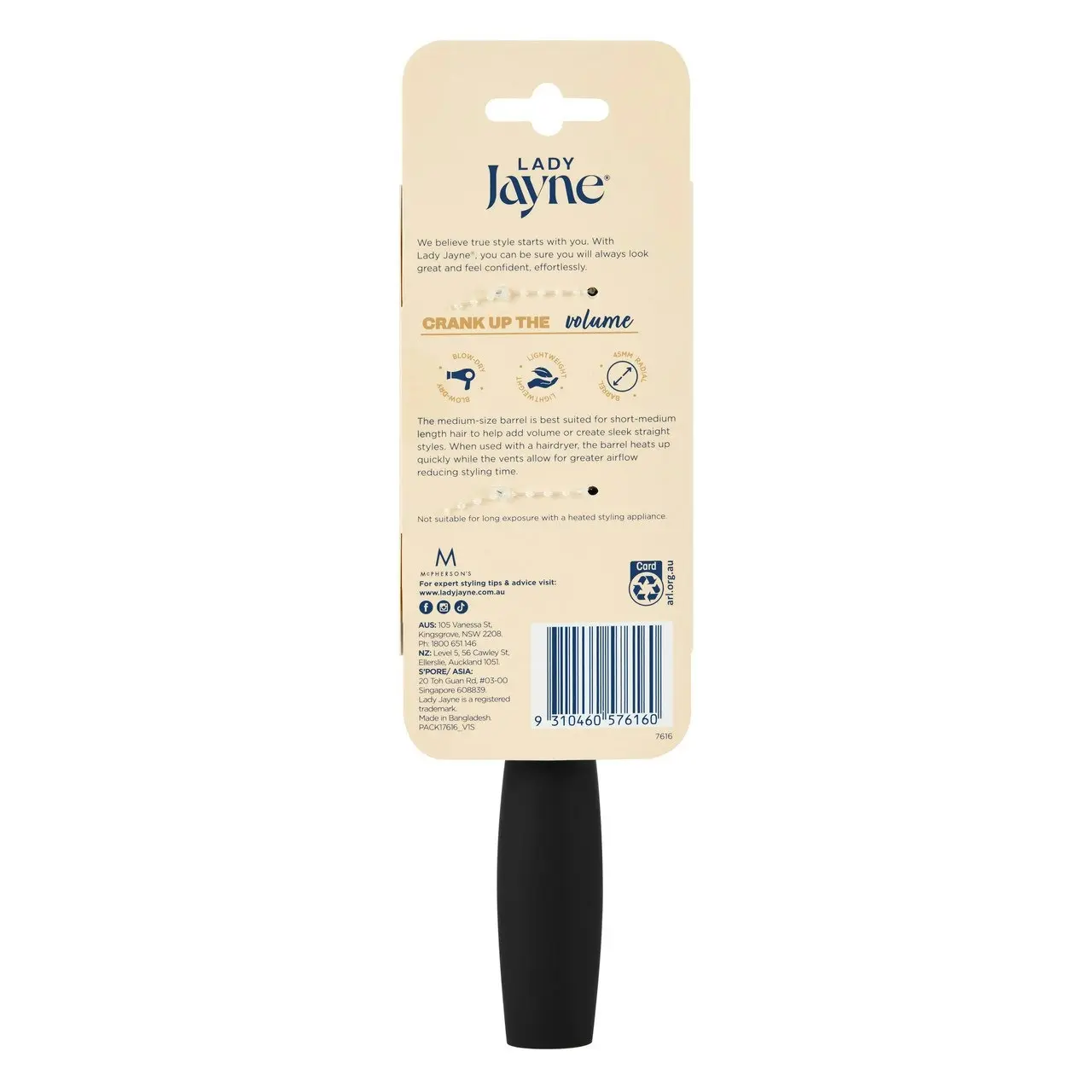 Lady Jayne Large Thermal Radial Brush