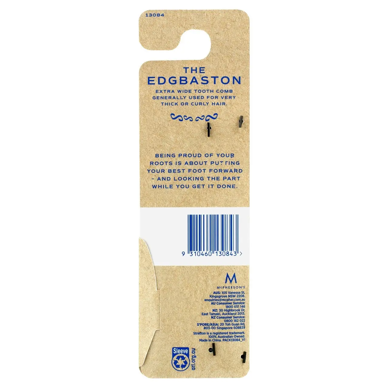 The Edgbaston Wide Tooth Comb