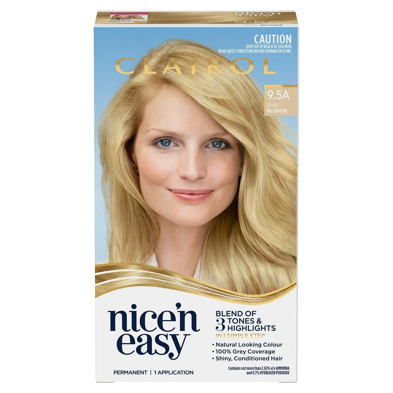 Clairol Nice 'N Easy 9.5A Natural Baby Blonde Permanent Hair Colour