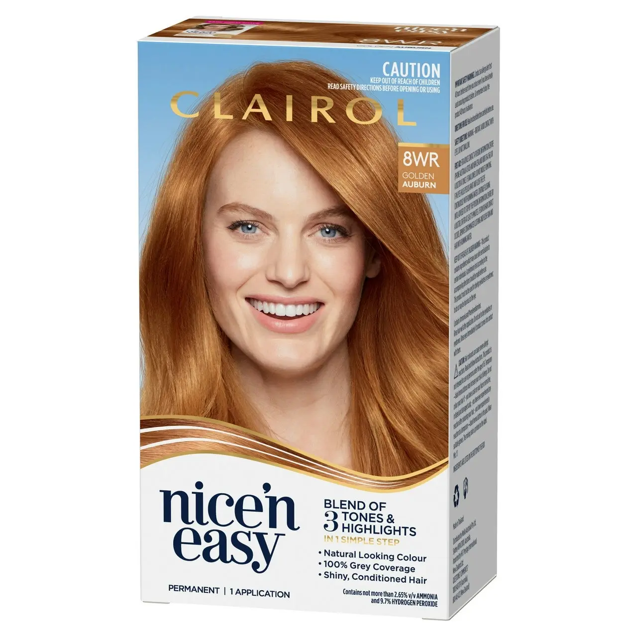 Clairol Nice 'N Easy 8WR Natural Golden Auburn Permanent Hair Colour