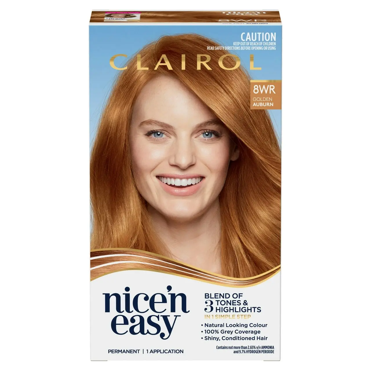 Clairol Nice 'N Easy 8WR Natural Golden Auburn Permanent Hair Colour