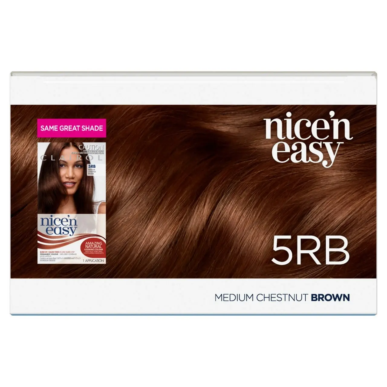 Clairol Nice 'N Easy 5RB Natural Medium Chestnut Brown Permanent Hair Colour