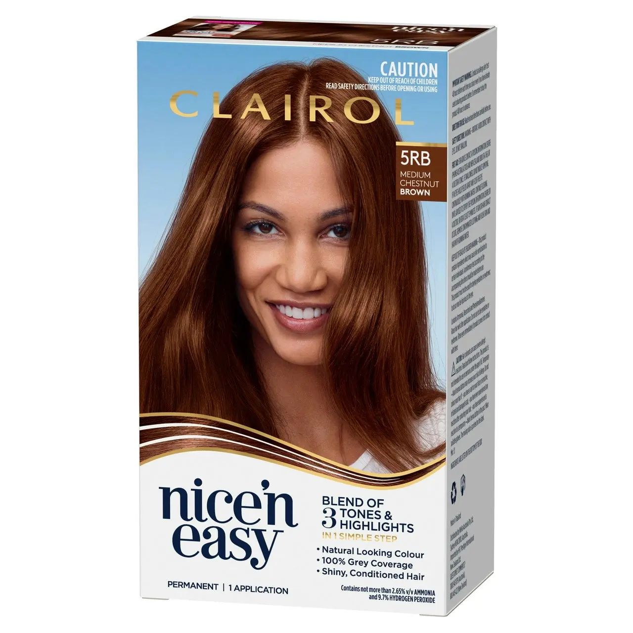 Clairol Nice 'N Easy 5RB Natural Medium Chestnut Brown Permanent Hair Colour