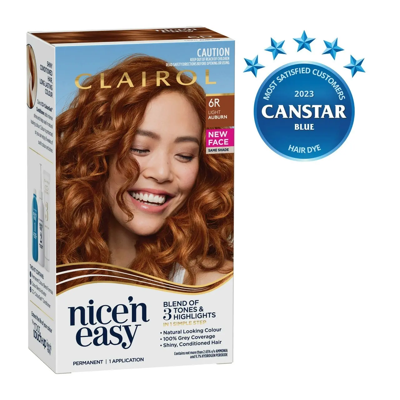 Clairol Nice 'N Easy 6R Natural Light Auburn Permanent Hair Colour