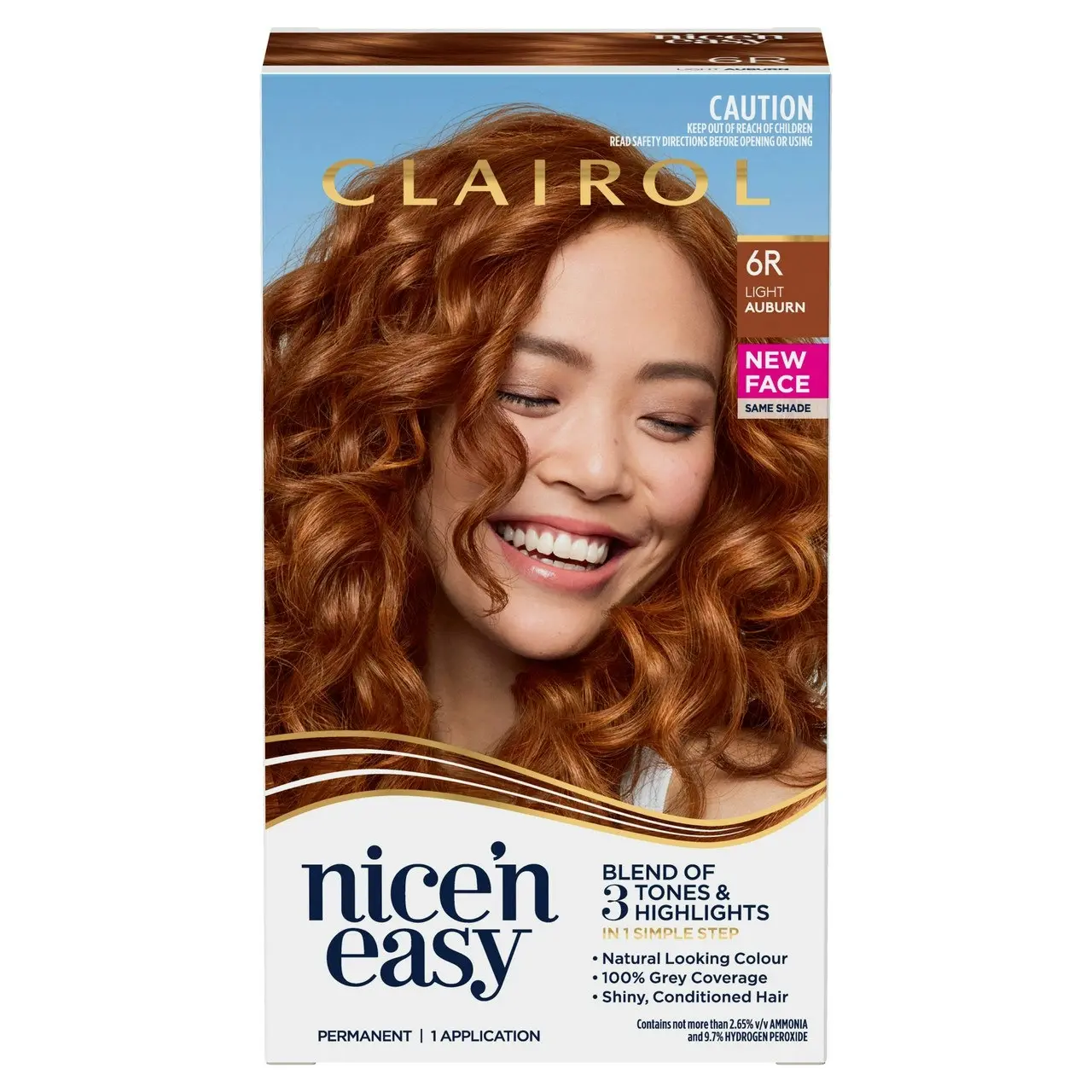 Clairol Nice 'N Easy 6R Natural Light Auburn Permanent Hair Colour