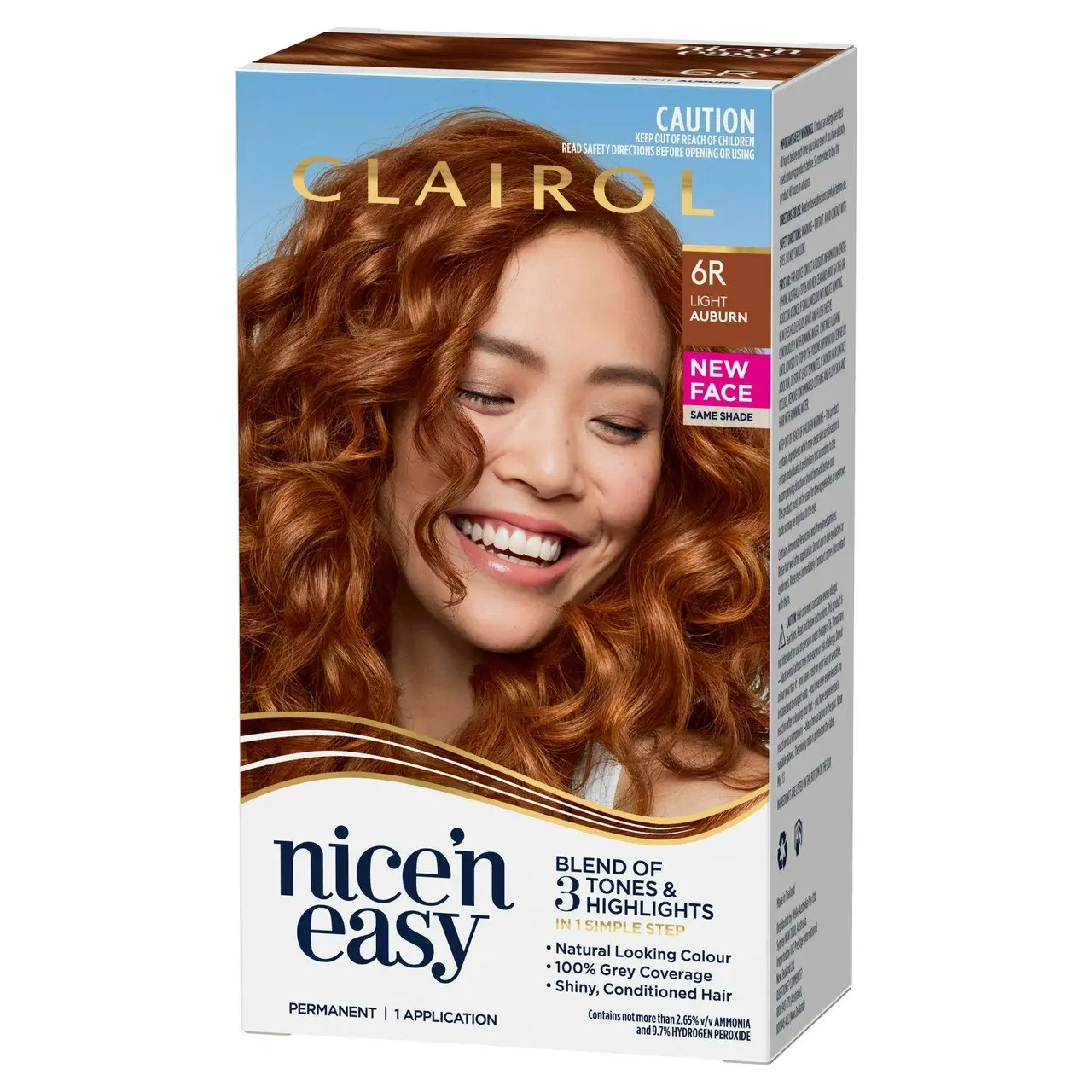 Clairol Nice 'N Easy 6R Natural Light Auburn Permanent Hair Colour