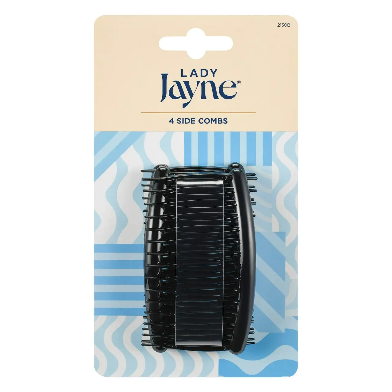 Lady Jayne Black Side Combs - 4 Pk