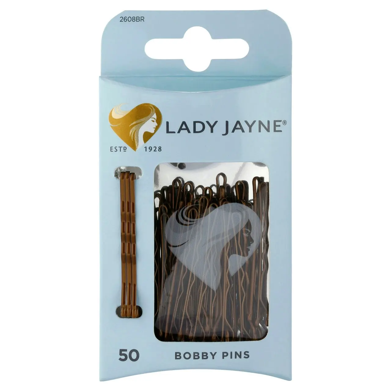 Lady Jayne Brown Bobby Pins - 50 Pk