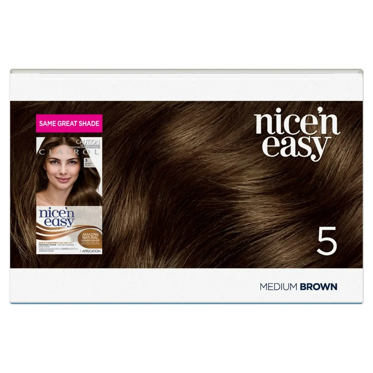 Clairol Nice 'N Easy 5 Natural Medium Brown Permanent Hair Colour