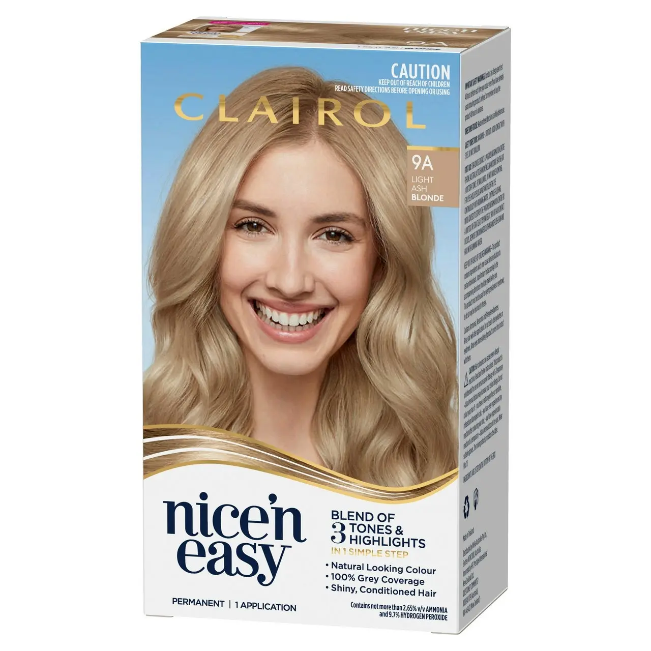 Clairol Nice 'N Easy 9A Natural Light Ash Blonde Permanent Hair Colour