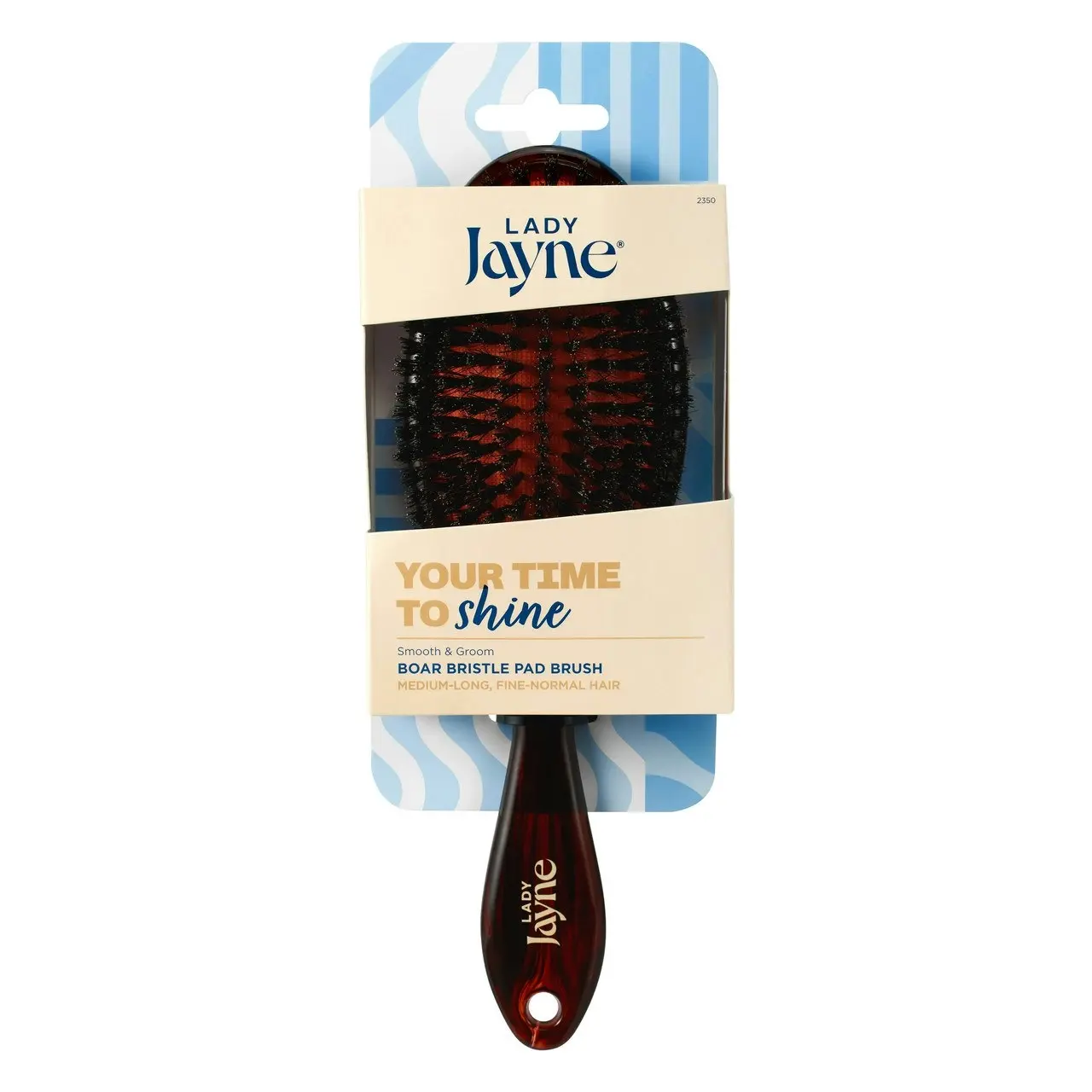 Lady Jayne Large Boar Bristle Pad Brush