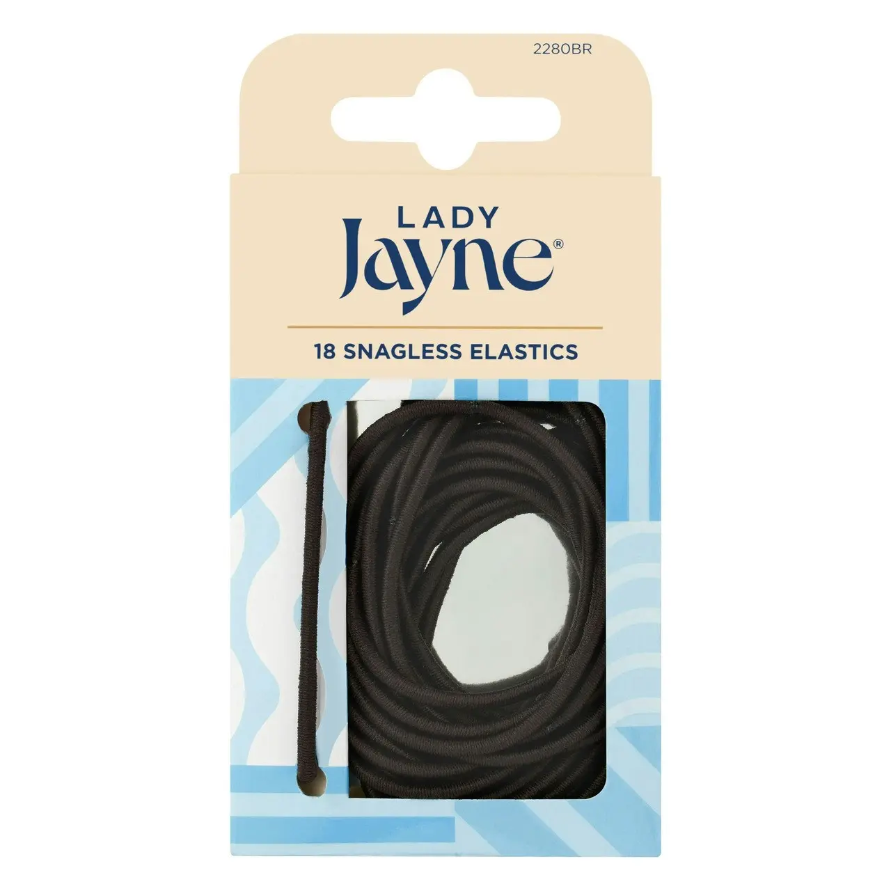 Lady Jayne Brown Snagless Elastics - Pk18