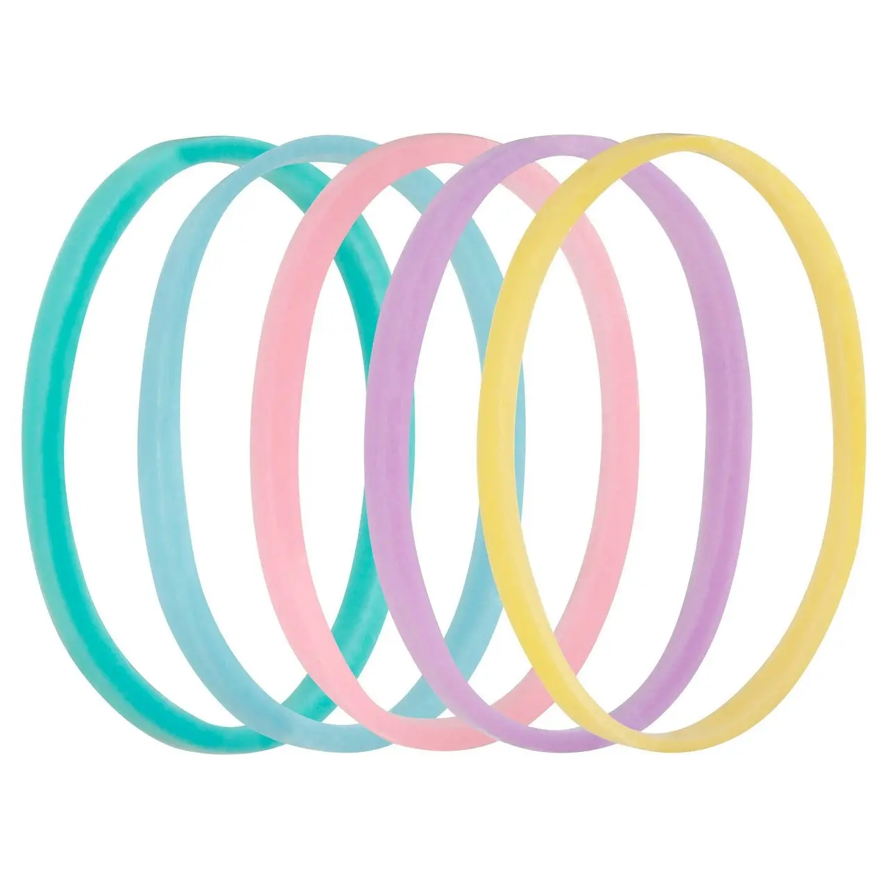 Lady Jayne Pastel Snagless Small Elastomer Elastics - Pk 50