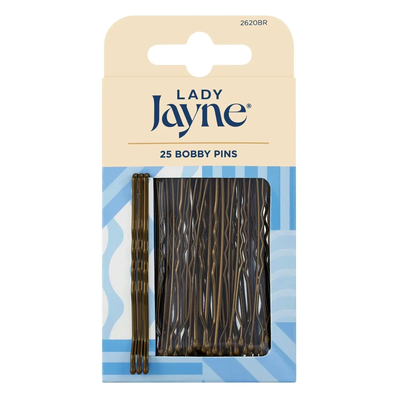 Lady Jayne Large Brown Bobby Pins 25 Pack