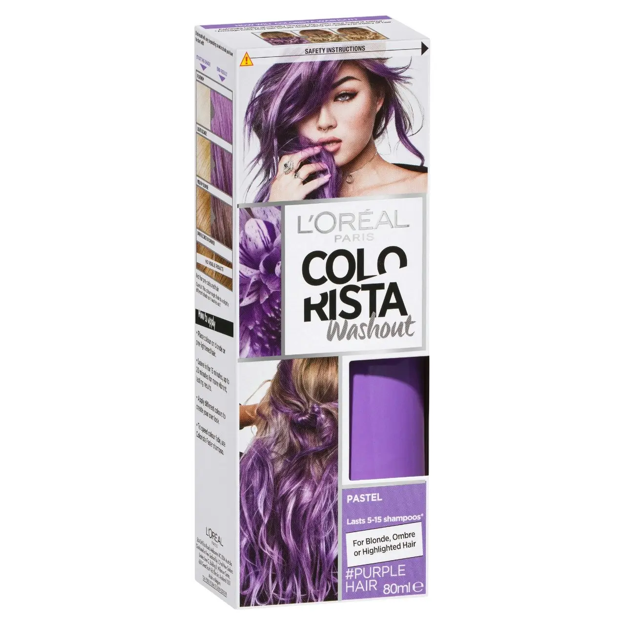 L'Oreal Paris Colorista Washout Purple Hair (Semi-Permanent Hair Colour)