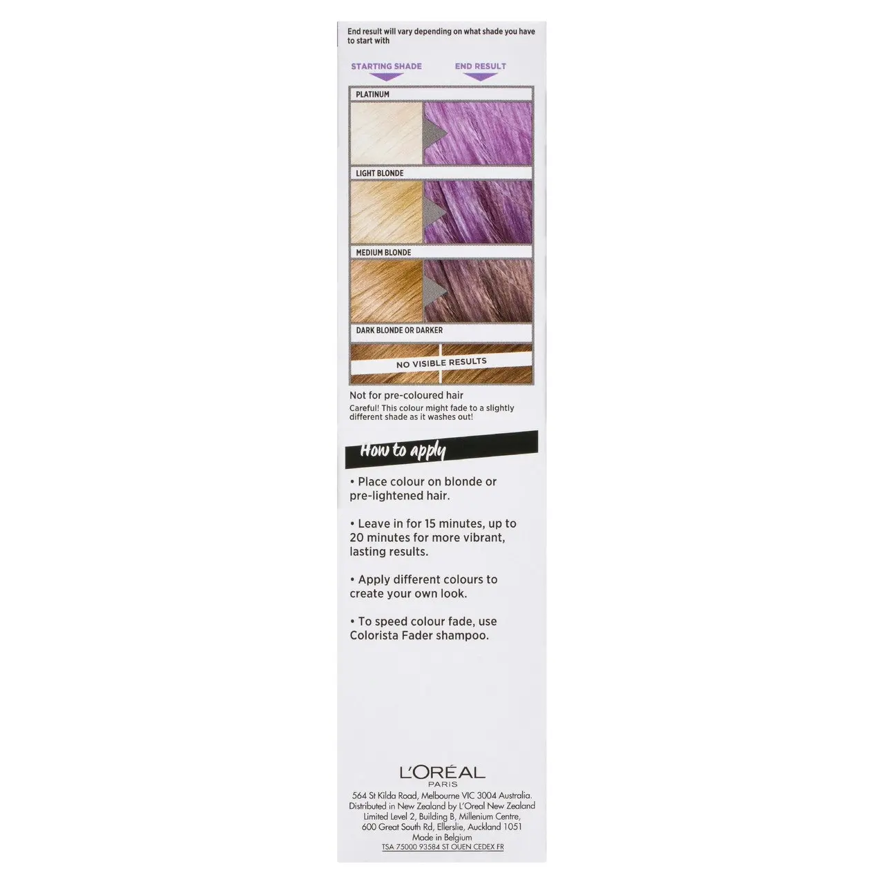 L'Oreal Paris Colorista Washout Purple Hair (Semi-Permanent Hair Colour)