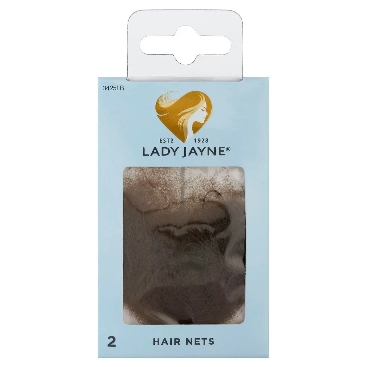 Lady Jayne Light Brown Hair Nets - 2 Pk