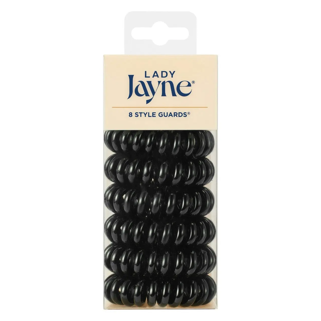 Lady Jayne Style Guards Black Kink Free Spirals - 8 Pk