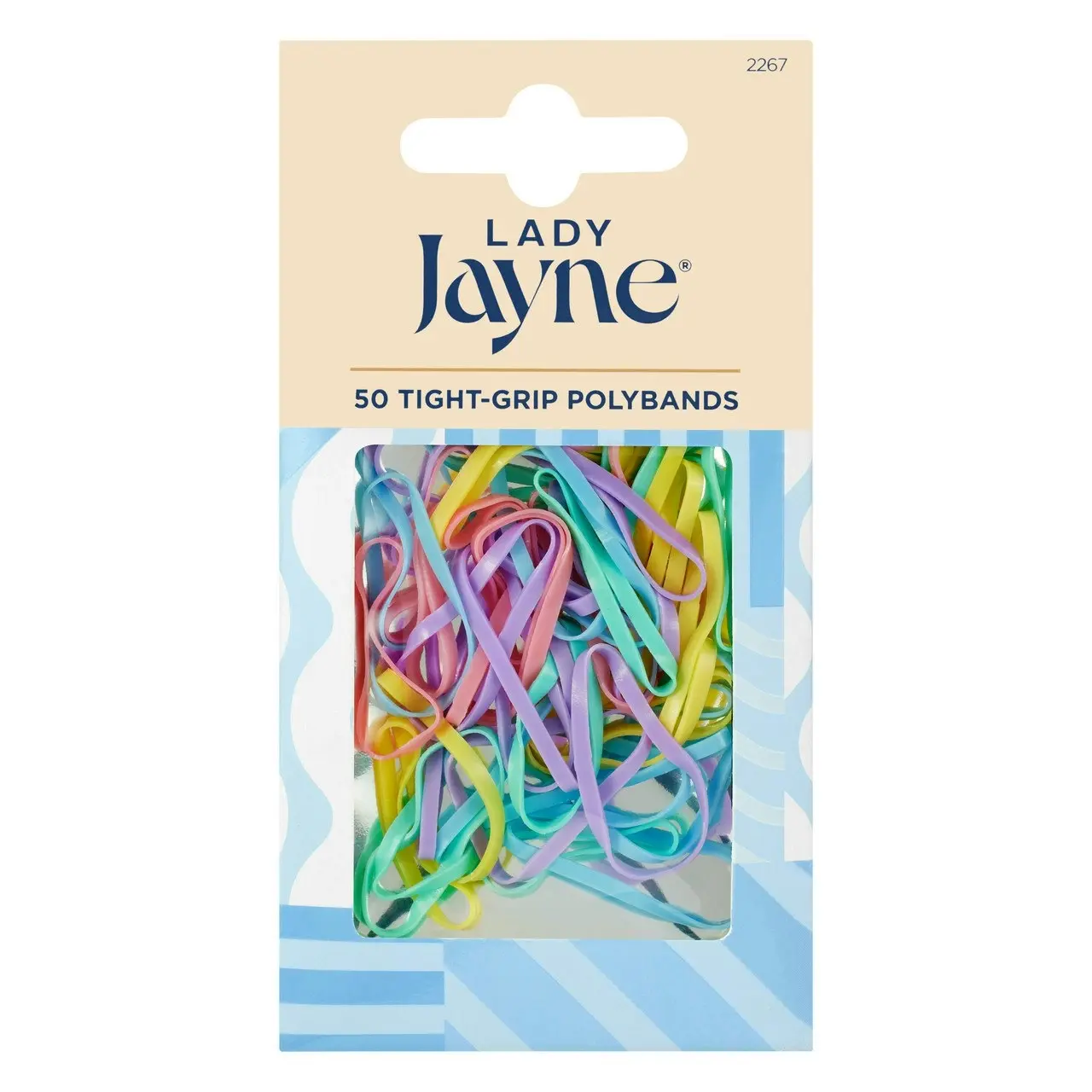 Lady Jayne Pastel Snagless Elastomer Elastics - Pk 50