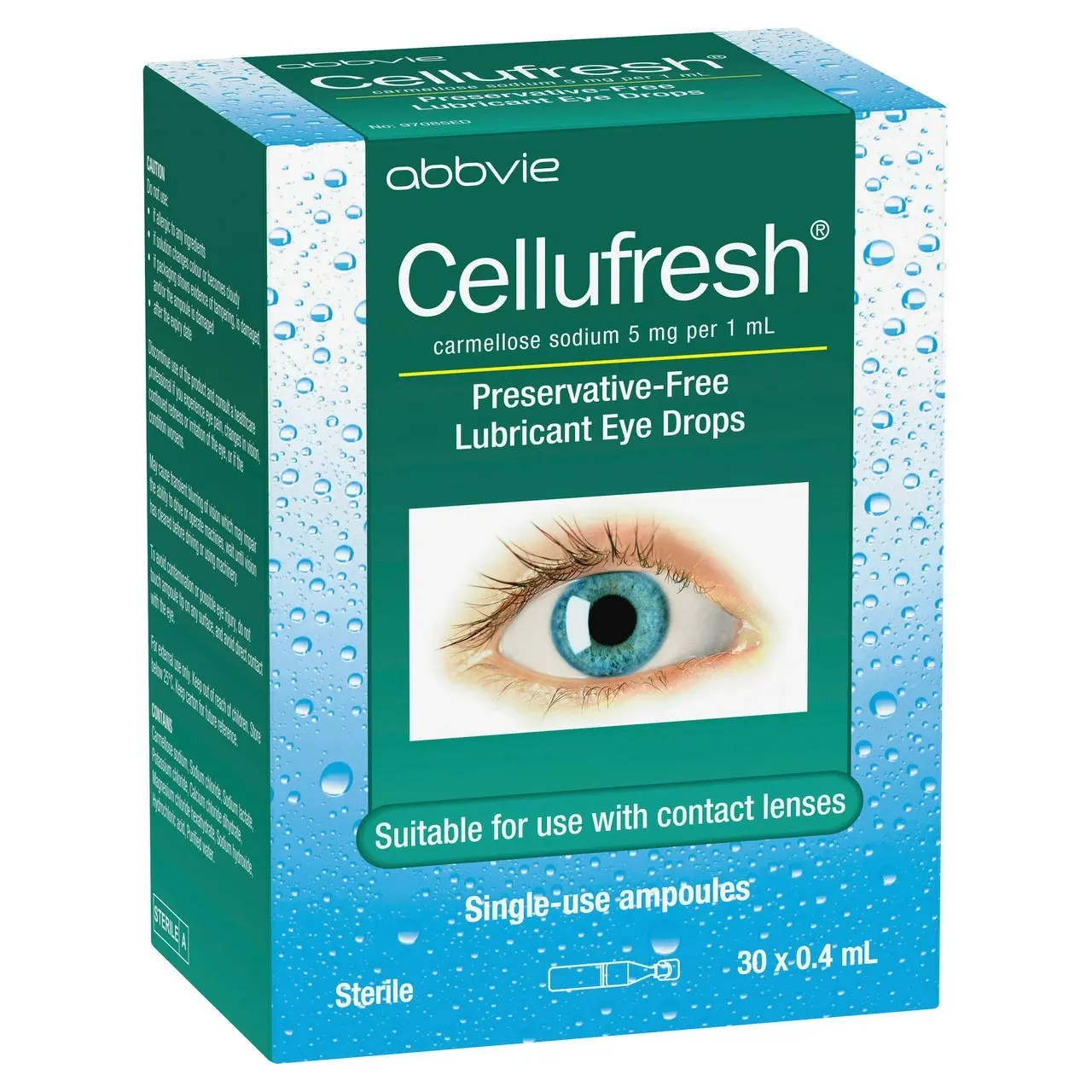 CELLUFRESH Lubricant Eye Drops 30 x 0.4mL