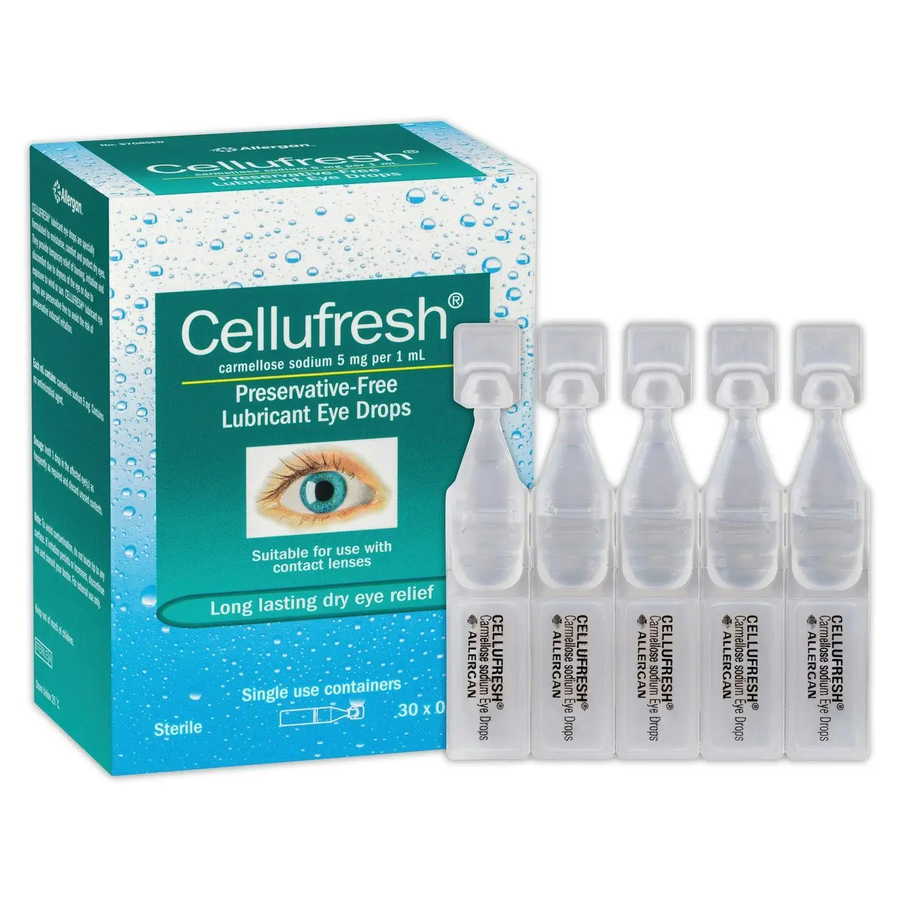 CELLUFRESH Lubricant Eye Drops 30 x 0.4mL