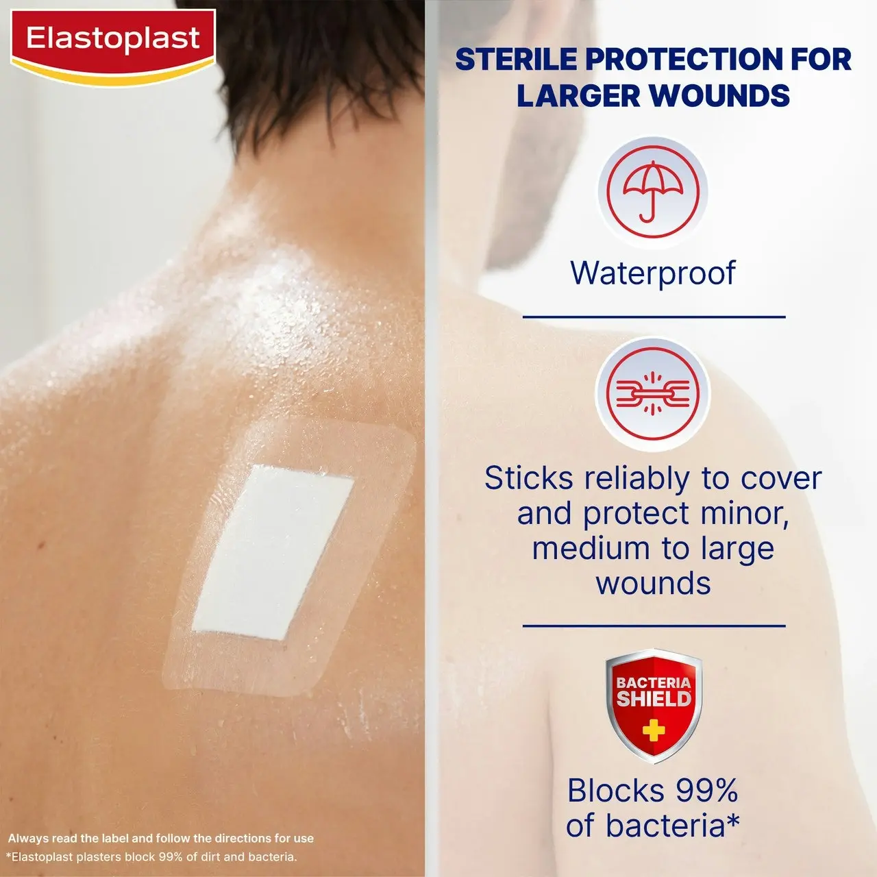 Elastoplast Waterproof XXL 5 Dressings