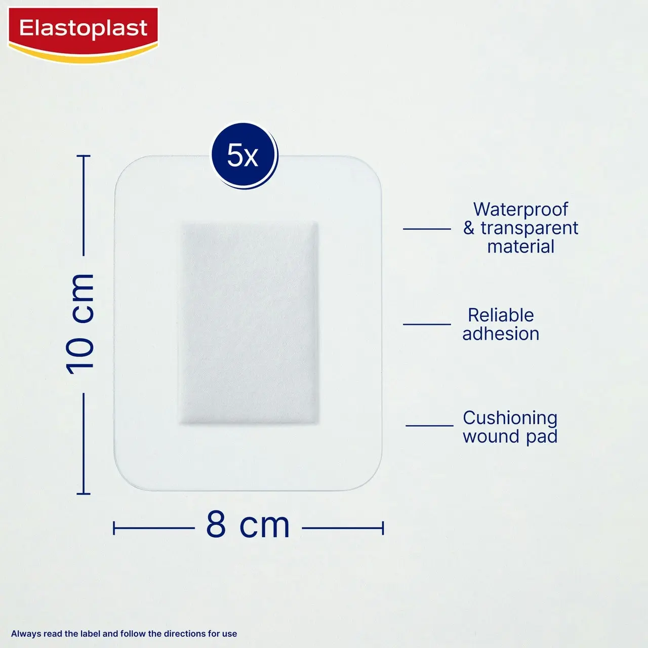 Elastoplast Waterproof XXL 5 Dressings